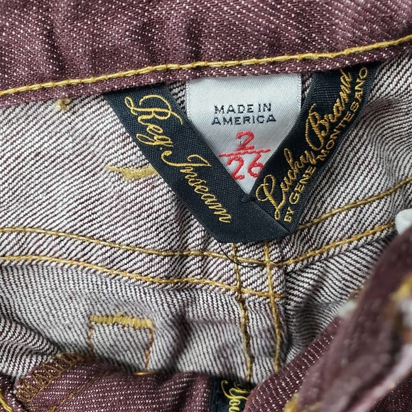 LUCKY BRAND Woman 2/26 Purple boot leg Jeans Pants - Picture 4 of 6